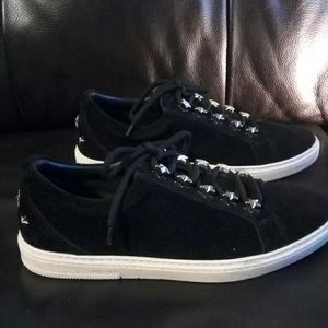 Jimmy Choo suede star studded low top sneakers